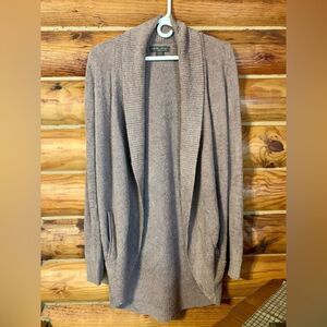 Barefoot Dreams Bamboo Chic Lite Beige Cozy Fuzzy Cardigan XS/S